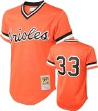 Eddie Murray #33 1988 Baltimore Orioles Orange Mitchell & Ness Mesh BP Jersey