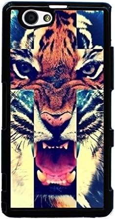 Hard Case for Sony D5503,Xperia Z1 Compact, M51w,Xperia Z1 mini(tiger roar cross hipster quote)