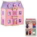 Melissa & Doug Multi-Level Solid Wood Dollhouse w/ Family of 5 Dolls
