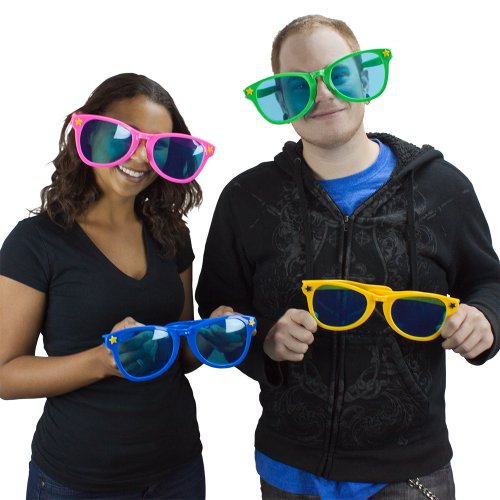 Jumbo Sun Glasses By Pudgy Pedro's Party Supplies, Choose Your Favorite Color