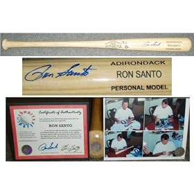 <b>Ron Santo Signed Adirondack Name-Engraved Bat - Chicago Cubs MLB Baseball Sports Memorabilia</b>