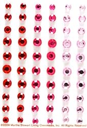 Martha Stewart Crafts Gem Stickers Red/Pink Topaz By The Package