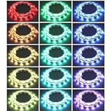 16.4 Ft RGB Color Changing Kit with LED Flexible Strip, Controller + Remote and 12 Volt 4 Amp Power Supply By Ledwholesalers, 2034rgb Kit
