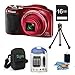 Nikon COOLPIX L610 16 MP Digital Camera with 14x Zoom NIKKOR Glass Lens and 3-inch LCD (Red) Premiere Bundle With 8 GB Secure Digital High Capacity (SDHC) Memory Card, Digpro Compact Camera Deluxe Carrying Case,more