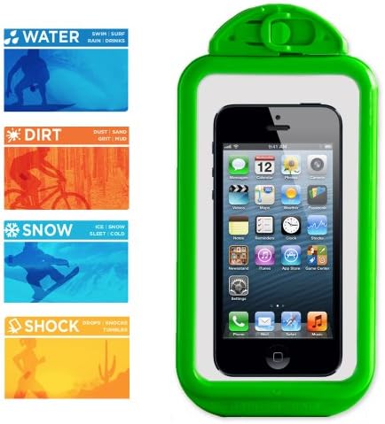 Casealed Green Phone Case Waterproof Shockproof Dustproof Snowproof for Iphone5, Iphone4, Samsung Galaxy, Nokia Lumina, Nexus and Many More