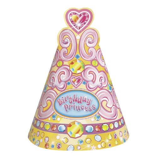 Party Hats - 8PK/Pretty Princess