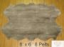 Faux Sheepskin Fur Pelt 8' x 6' (BROWN)