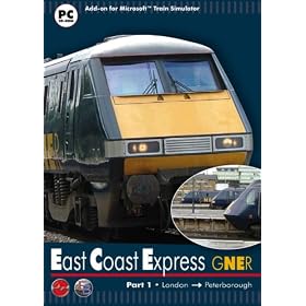 Gner East Coast Express Part 1: London to Peterborough - Add-On for MS Train Simulator (PC CD)