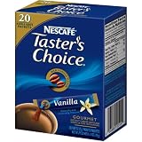 Tasters Choice Vanilla Instant Coffee, 20-count Sticks (1 Pack of 20 Sticks)