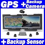 4UCam 4.3-Inch Widescreen Portable GPS Navigator Touch Screen with Wireless BACKUP CAMERA + Reverse Backup Sensor