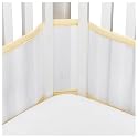 BreathableBaby&trade; Crib Bumper-Yellow Gingham