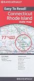 Rand McNally Easy to Read! Connecticut/Rhode Island State Map
