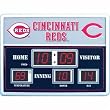 Cincinnati Reds MLB Scoreboard Clock & Thermometer (14"x19")