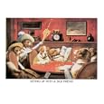 C. M. Coolidge (Sitting up with a Sick Friend, Dogs Playing Poker) Art Poster Print - 16" X 20"