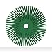 Scotch-Brite Radial Bristle Disc, Ceramic, 25000 rpm, 3" Diameter, 50 Grit, Green (Pack of 10)