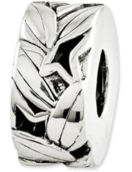 Sterling Silver Reflections Leaf Bali Bead