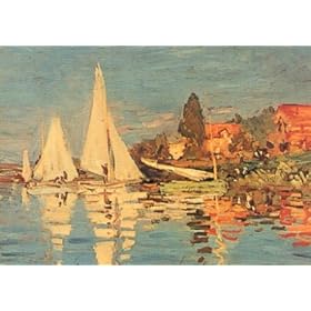 Claude Monet Sailboats At Argenteuil Art Poster Print - 20