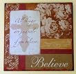 All Things Are Possible if You Believe Metal Word Sign