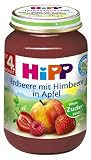 Hipp Erdbeere mit Himbeere in Apfel, 6-er Pack (6 x 190 g) - Bio