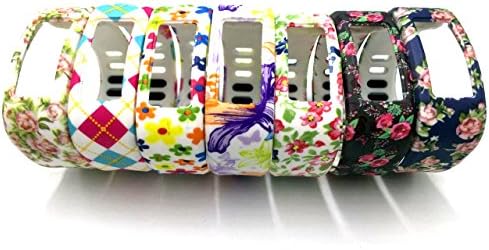 ULT-unite Sport fitness Colorful Replacement Wrist Band for Garmin Vivofit(No tracker, Replacement Bands Only) (7PCS SET 2, Large)
