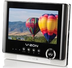 Coby TFDVD7051 7-Inch Portable Tablet Style DVD/CD/MP3 Player, Silver