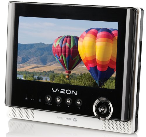 Coby TFDVD7051 7-Inch Portable Tablet Style DVD/CD/MP3 Player, Silver