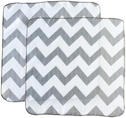 Satsuma Designs Muslin Washcloths, Grey