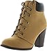 Javier Women's High Chunky Heels Ankle Booties