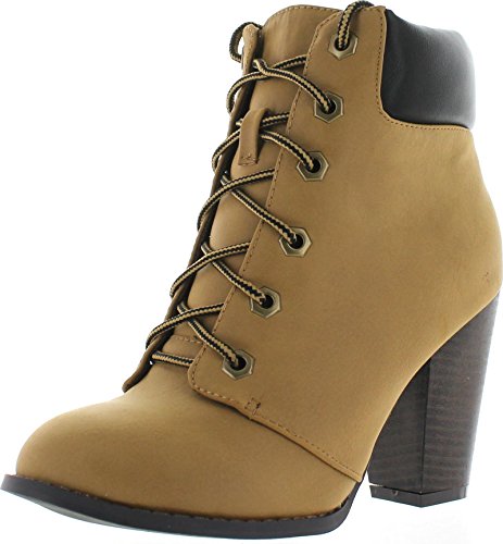 Javier Women's High Chunky Heels Ankle Booties