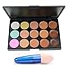 EVERMARKET 15 Colors Professional Concealer Camouflage Makeup Palette Contour Face Contouring Kit