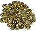 100 Metal Pin Backs - Brass Butterfly Clutch
