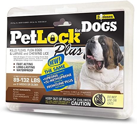 PetLock Plus Dog Flea Treatment, For dogs 89-132 lbs.