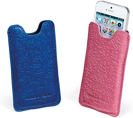 Giorgio Fedon 1919 Leaf Print Leather Iphone 5s Pouch (pink)