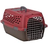 Petmate 21276 Kennel Cab Fashion Pet Carrier, Intermediate, Moss Bank/Coffee Grounds