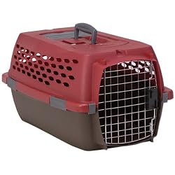 Petmate Kennel Cab Fashion, Medium, Samba Red/Coffee Grounds