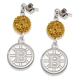 NHL Boston Bruins LogoArt Ovation Earrings