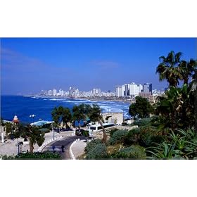 photographie Tel Aviv coast from Wishing Bridge. est disperible en (L x H): 100 x 60 cm de A. Pid...