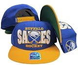 Buffalo Sabres Blue/Gold Tone Plastic Snapback Adjustable Snap Back Hat/Cap