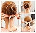 Elegant Ribbon Magic French Twist Bun Maker Clip Hook Holder Magic Roll Rings Donut Updo Chignon Former Pads Foam Sponge Hair Styler Curler Braid Ponytail Stick Hairstyle Styling Tool Accessories
