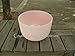 Frosted F Heart Rose Colored Chakra Quartz Crystal Singing Bowl 10 inch