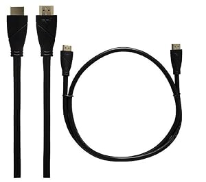IcarusBlack Carbon HDMI Cable with Ethernet, Black (2 Meter/6.56 Feet) 10 Pack