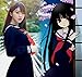 SPJ: Sailor Suit Cosplay Costume【Jacket+Skirt+Ribbon Tie+Socks】Orthodox School Girl