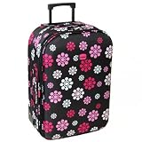 Extra Large 30'' Lightweight Expandable Suitcase (Daisy Black)