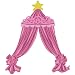Wallies Peel and Stick Headboard, Pink Canopy