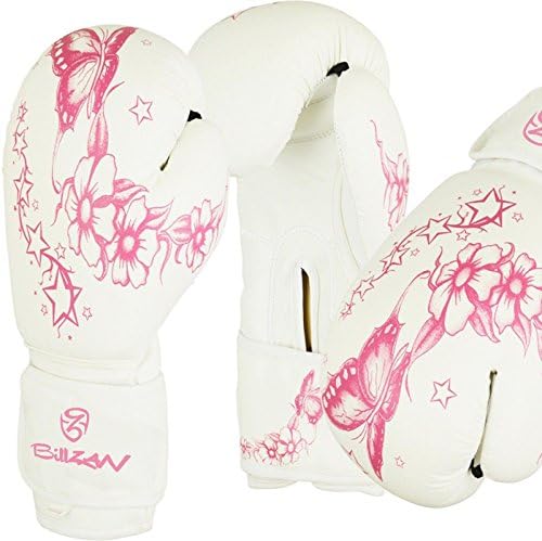 10 Oz Ladies Pink Gel Boxing Gloves Bag Women Gym Kick Mitt Pads