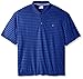 IZOD Men's Big and Tall Short Sleeve Classic Plaid Jacquard Golf Polo
