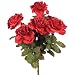 24" Silk Rose Flower Bridal Bouquet Red F18