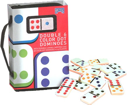 Childrens Toyshop  Toys : (Price/set)US PLAYING CARDS Deluxe Double Six Dominoes with Case , Chess/Checkers/etc, Board Games, Games