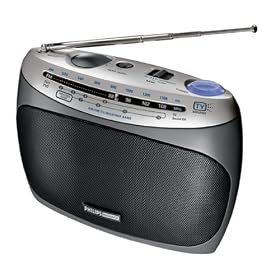 Philips AE2155 AM/FM/TV Weatherband Portable Radio
