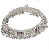 Silver Anklet Pair Ankle Jewelry for Girls 10 inches (sanklt035)